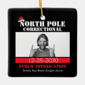 Funny Picture Matching Familie Weihnachten Pajama Keramikornament (Vorderseite)