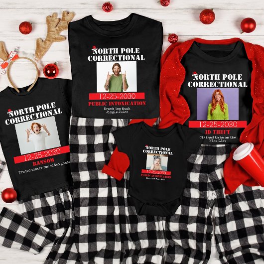 Funny Picture Matching Familie Weihnachten Pajama T-Shirt