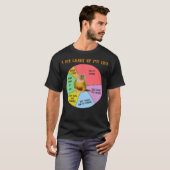 Funny Pie Chart of Life Ananas Conure Parrot T-Shirt (Vorne ganz)