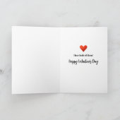 Funny Pie Lover Herzlichen Glückwunsch Valentinsta Karte (Innenseite)