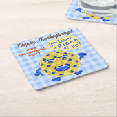 Funny Pie Pun Erntedank Feste Herbst Abendessen Pa Rechteckiger Pappuntersetzer (angewinkelt)