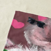 Funny Pig Beach Handtuch (Beispiel)