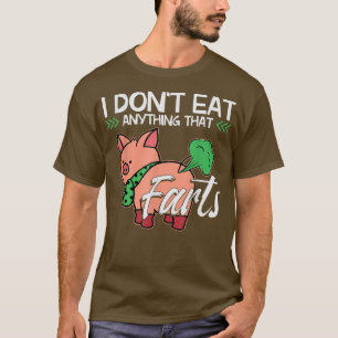 Funny Pig Bio Food Veganism Pflanzen basiert Vegan T-Shirt