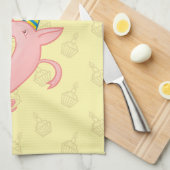 Funny Pig Chief Taster Gigant Schwammkuchen Cartoo Geschirrtuch (Viertel Falte)