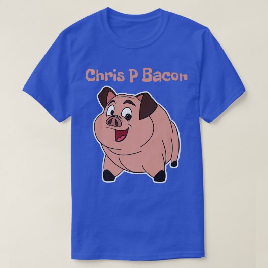 Funny Pig Chris P Bacon Name Premium T-Shirt (Design vorne)