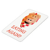 Funny Pig Diet Erinnerung Essen wieder? Magnet (Linke Seite)