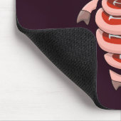 Funny Pig Ess Steaks von selbst Mousepad (Ecke)
