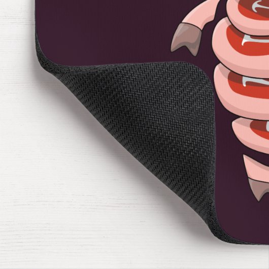 Funny Pig Ess Steaks von selbst Mousepad (Ecke)
