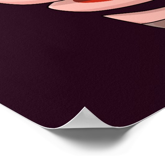 Funny Pig Ess Steaks von selbst Poster (Ecke)