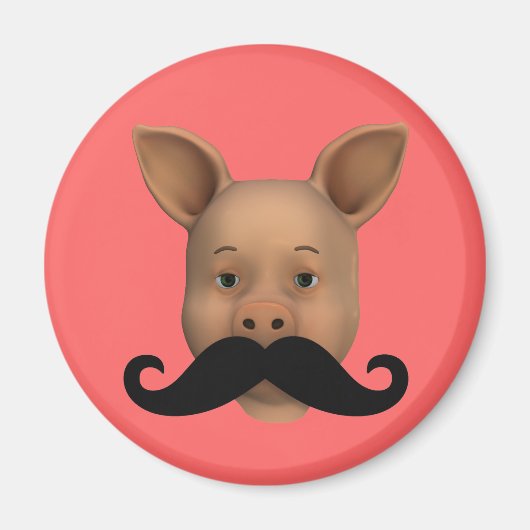 Funny Pig Face Magnet (Vorne)