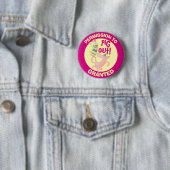 Funny Pig Genehmigung zum Ausstechen von Cartoon Button (Beispiel)