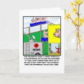 Funny Pig Grußkarte - Happy Meat Karte (Gelbe Blume)