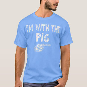 Funny Pig Halloween Kostüm Lazy Shirt, ich bin mit T-Shirt