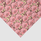 Funny Pig in Overalls Seidenpapier (Detail)