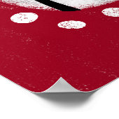 Funny Pig in Red Poster Wall Art (Ecke)