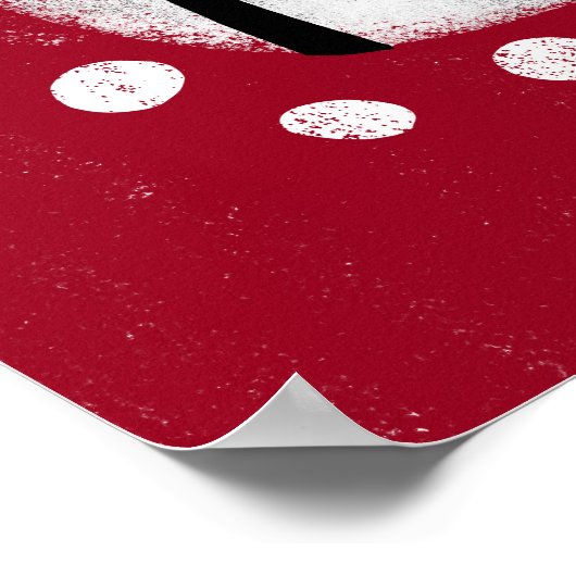 Funny Pig in Red Poster Wall Art (Ecke)