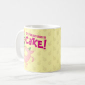 Funny Pig Kaffee Täglich Entschuldigung für Kuchen Kaffeetasse (Vorderseite Links)