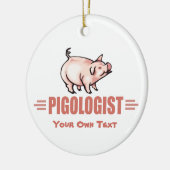 Funny Pig Lago Keramikornament (Links)