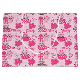 Funny Pig Liebe Puff Große Geschenktüte