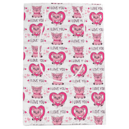 Funny Pig Liebe Puff Mittlere Geschenktüte