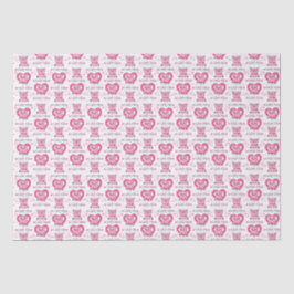 Funny Pig Liebe Puff Seidenpapier
