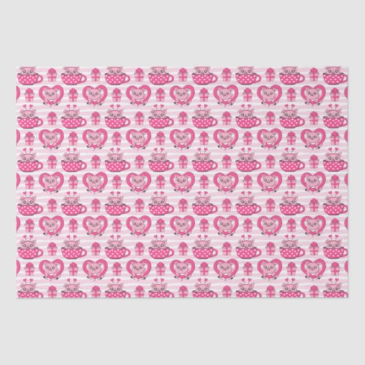 Funny Pig Liebe Puff Seidenpapier (Vorderseite)