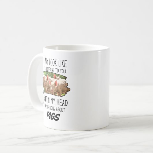 Funny Pig Lover Tasse (Vorderseite Links)