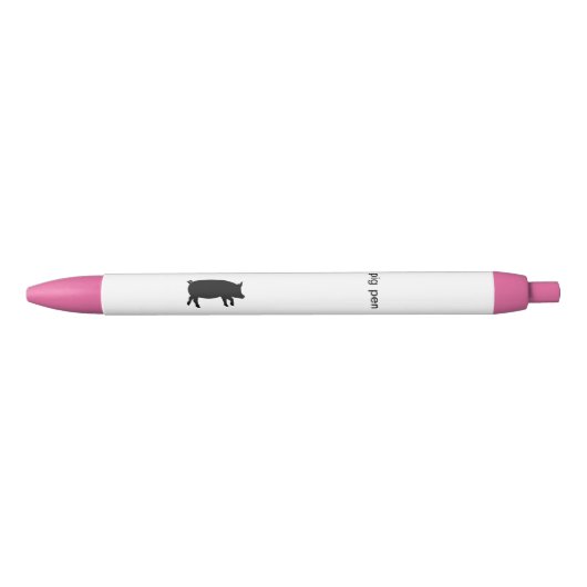 Funny Pig on Ink Pen ist ein "Pig Pen Gag Gift" Kugelschreiber (Vorderseite)