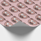 Funny Pig Pattern Geschenkpapier (Ecke)