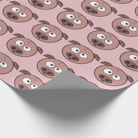 Funny Pig Pattern Geschenkpapier (Ecke)
