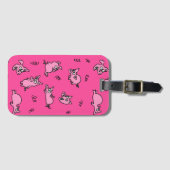 Funny Pig Pink Gepäckchen Tag Gepäckanhänger (Vorderseite (Horizontal))
