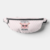 Funny Pig Pun Bauchtasche (Ablage )