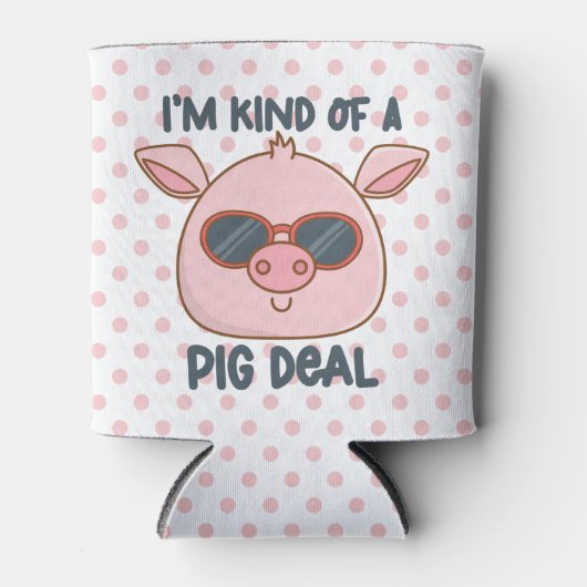 Funny Pig Pun Dosenkühler (Vorderseite)