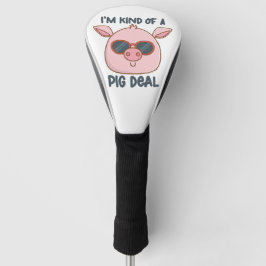 Funny Pig Pun Golf Headcover