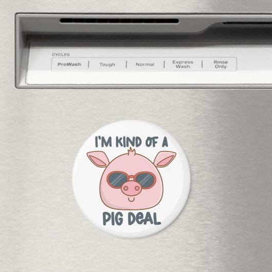 Funny Pig Pun Magnet (In Situ (Geschirrspüler))