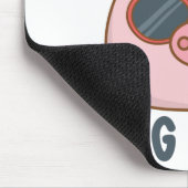 Funny Pig Pun Mousepad (Ecke)