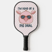 Funny Pig Pun Pickleball Schläger (Rückseite)
