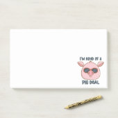 Funny Pig Pun Post-it Notes Post-it Klebezettel (Auf Schreibtisch)