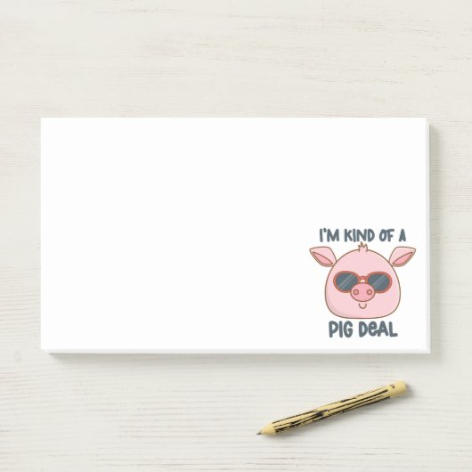 Funny Pig Pun Post-it Notes Post-it Klebezettel (Auf Schreibtisch)