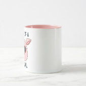 Funny Pig Pun Tasse (Zentrum)