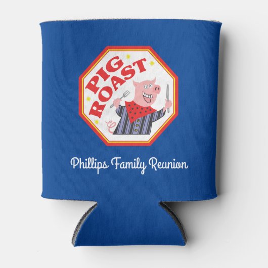 Funny Pig Roast Wiedersehen Dosenkühler (Vorderseite)