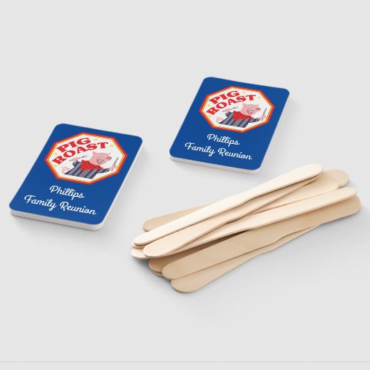 Funny Pig Roast Wiedersehen Fächer (Non-assembled)