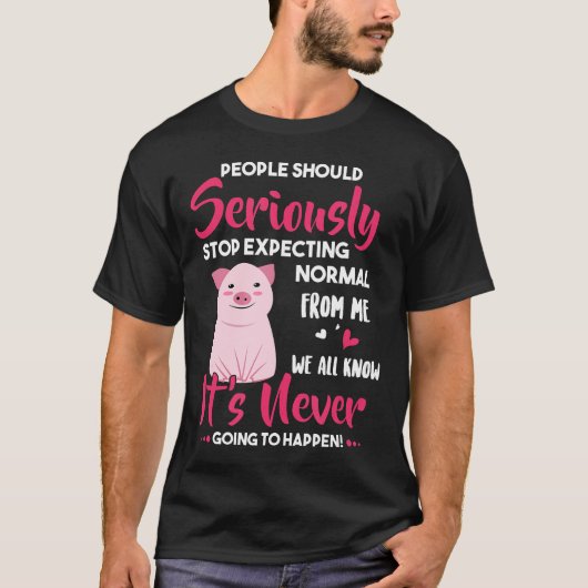 Funny Pig Shirt Pig Lover Geschenk (Vorderseite)