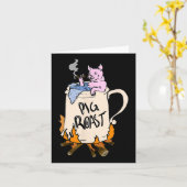 Funny Pig Spit Roast Grillen Party Grill Master Ge Karte (Gelbe Blume)