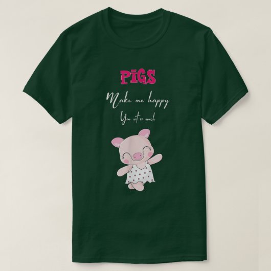 Funny pig T-Shirt (Design vorne)