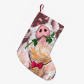 Funny Pig Weihnachts-Strumpf Kleiner Weihnachtsstrumpf (Vorderansicht (hängend))