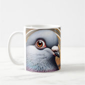 Funny Pigeon Face Kaffeetasse (Links)