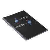 Funny Pigeon Joke Animal Bird Spaß Notizblock (Rechte Seite)