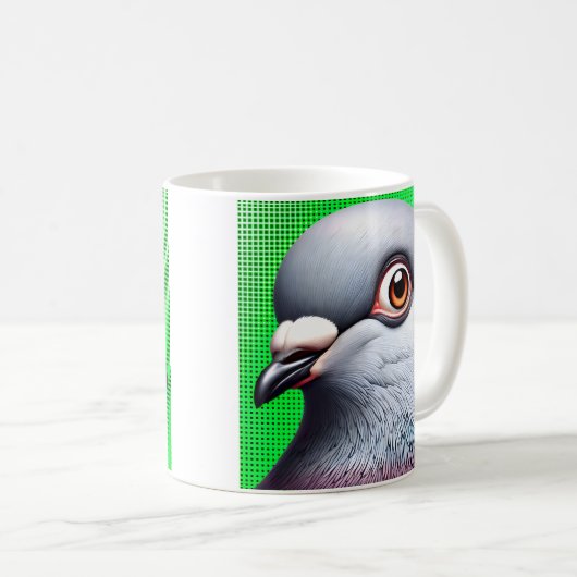 Funny Pigeon Kaffeetasse (VorderseiteRechts)