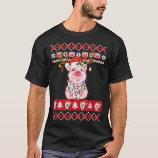 Funny Pigmas Pig Lover Ugly Christmas Sweater Girl T-Shirt